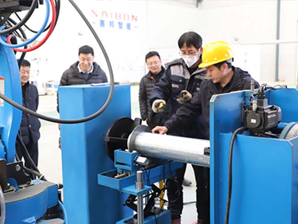 工业变位机搭配焊接机械人操作流程 工业变位机搭配焊接机械人操作流程